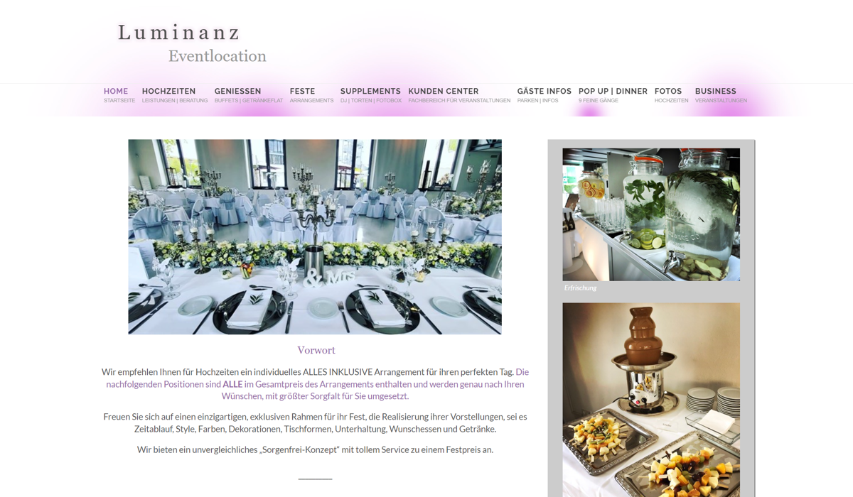 Luminanz Eventlocation